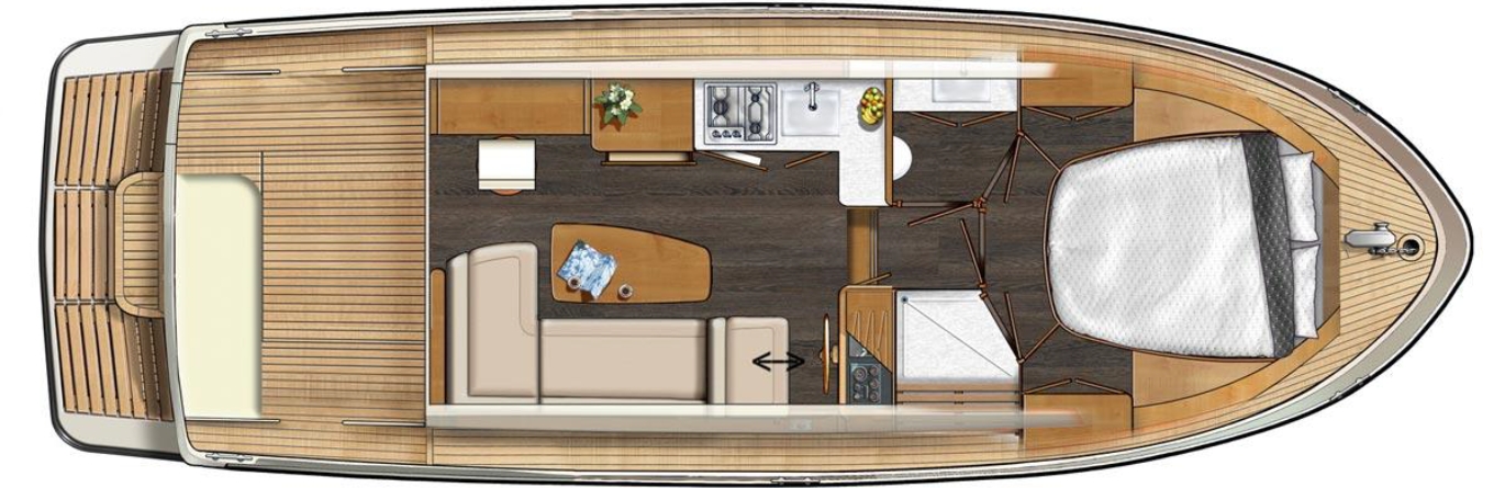 Komfort für Ihren Bootsurlaub – kommen Sie an Bord unserer Linssen-Yachten Linssen-Yacht zum Chartern, Aufsicht und Überblick